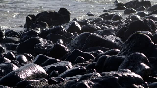 Pebbles beach ocean