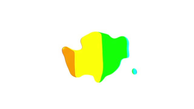 Rainbow colored paint