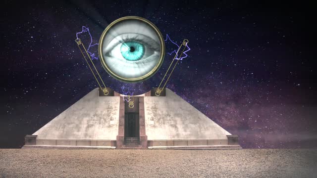 Pyramid eye sky