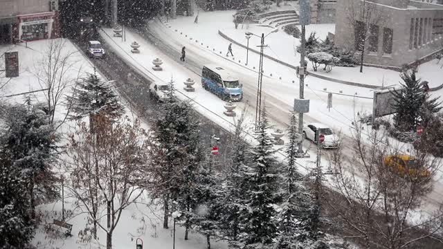 Snow ankara turkey