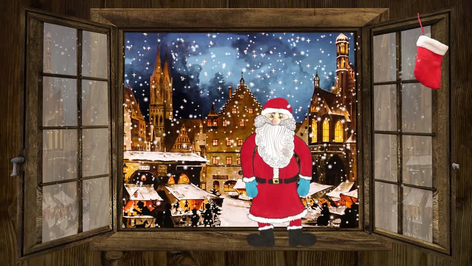 Merry christmas christmas market santa claus