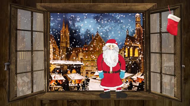 Merry christmas christmas market santa claus