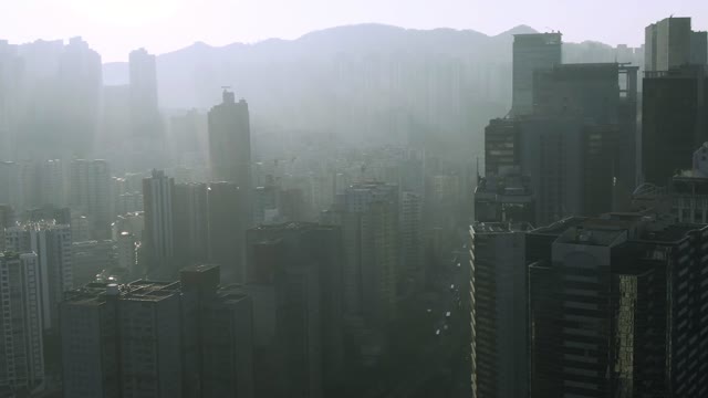 City pollution dust
