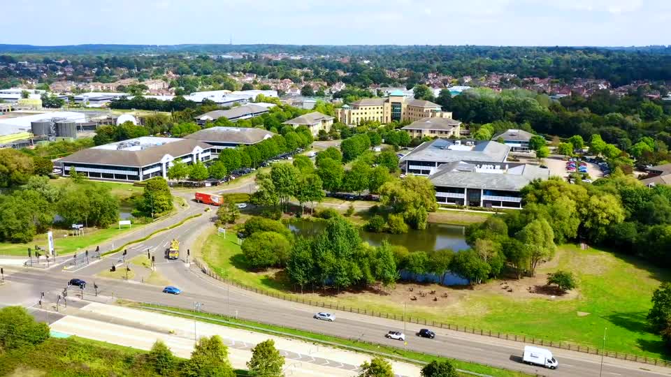 Businesspark commerce hyperlapse