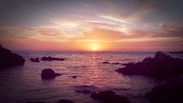 Sunset scenic landscape
