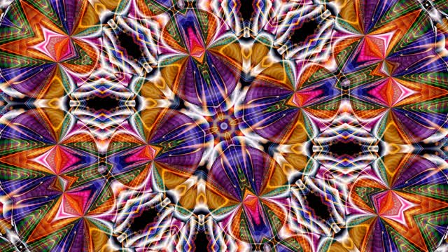 Kaleidoscope art pattern ornament