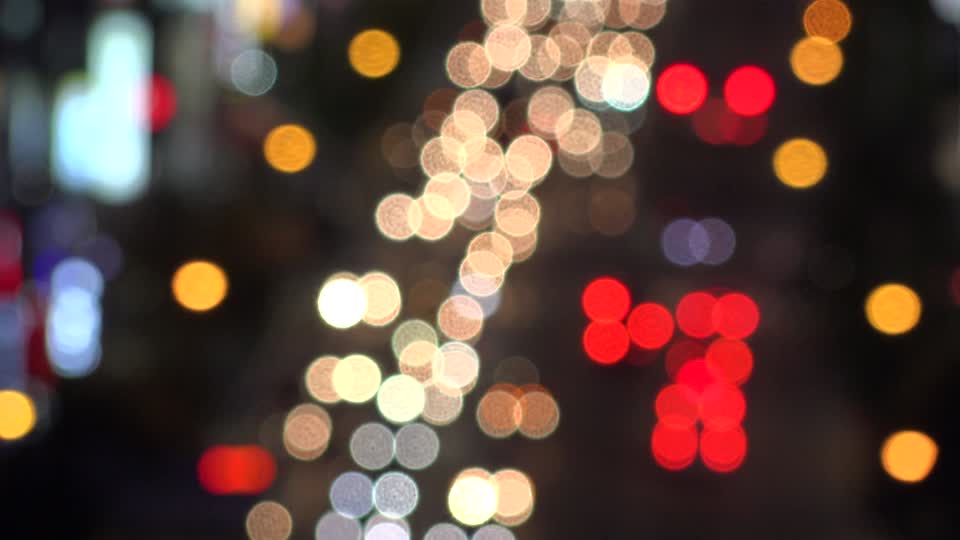 Bokeh car lights lens defocus