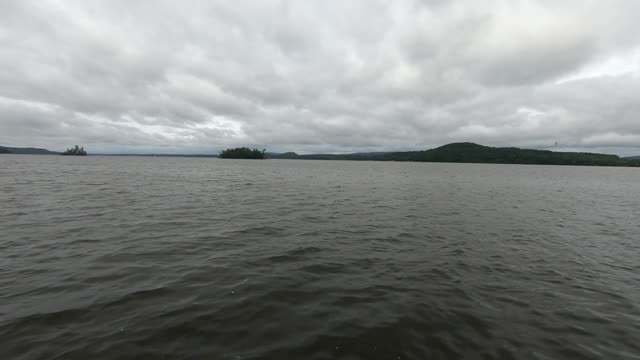Lake pan cloudy