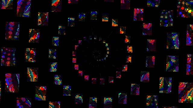 Kaleidoscope art pattern ornament