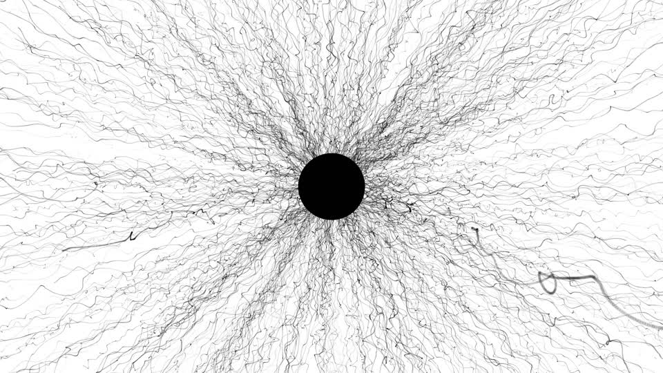 Ink abstract black