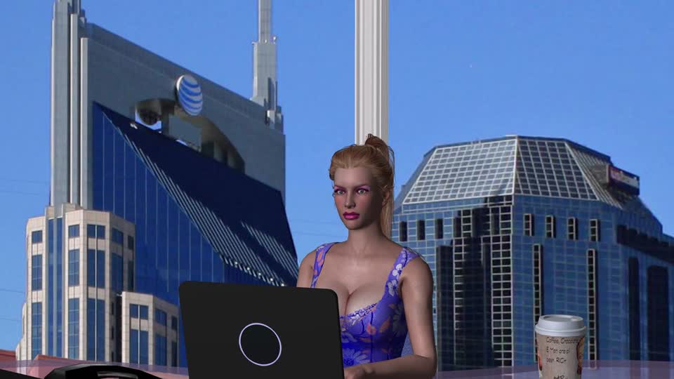 Blue screen chromakey presentation