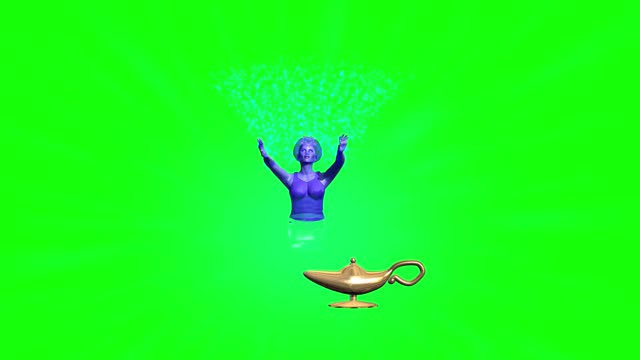 Green screen chroma key genie