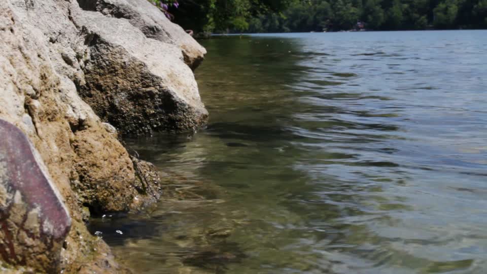 Riverside water flow