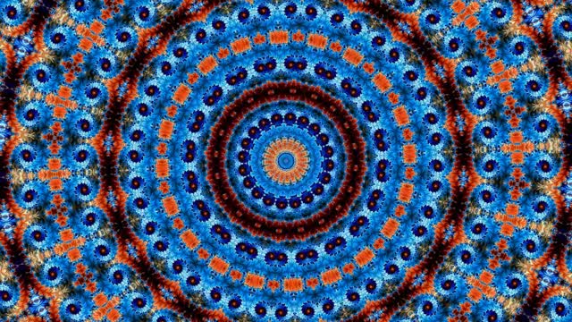 Kaleidoscope art pattern ornament