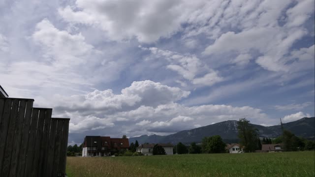 Clouds houses heaven