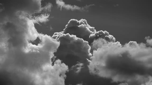 Black and white clouds winds