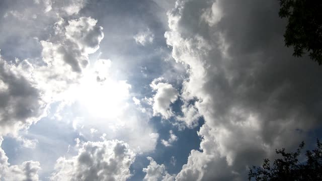 Clouds sky blue