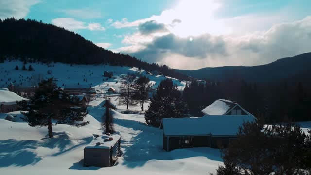 Winter aerial nature