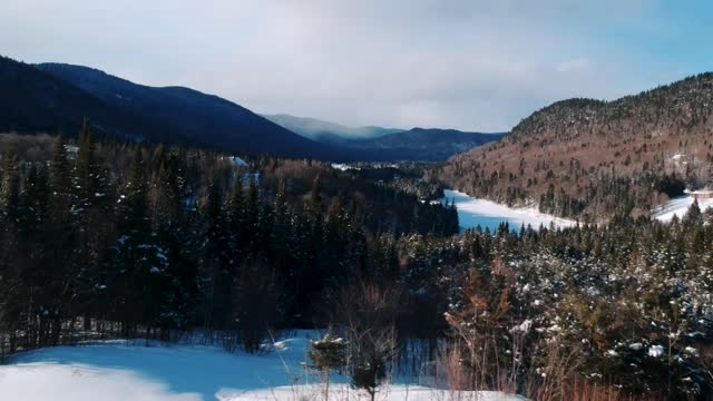 Winter sky blue