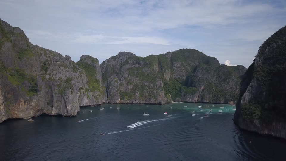 Beach mountain asia