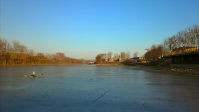 River ice cream frozen