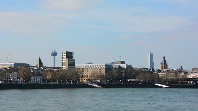 Cologne pan rhine river