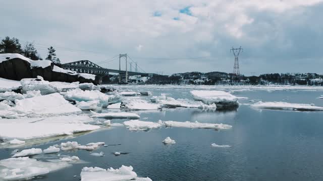 Winter cold ice