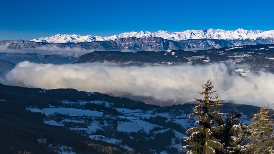 Fog mountains seis am schlern