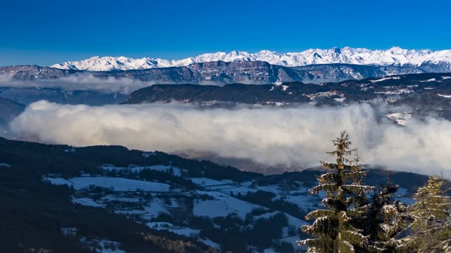 Fog mountains seis am schlern