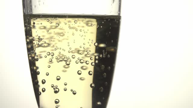 Sparkling wine macro details