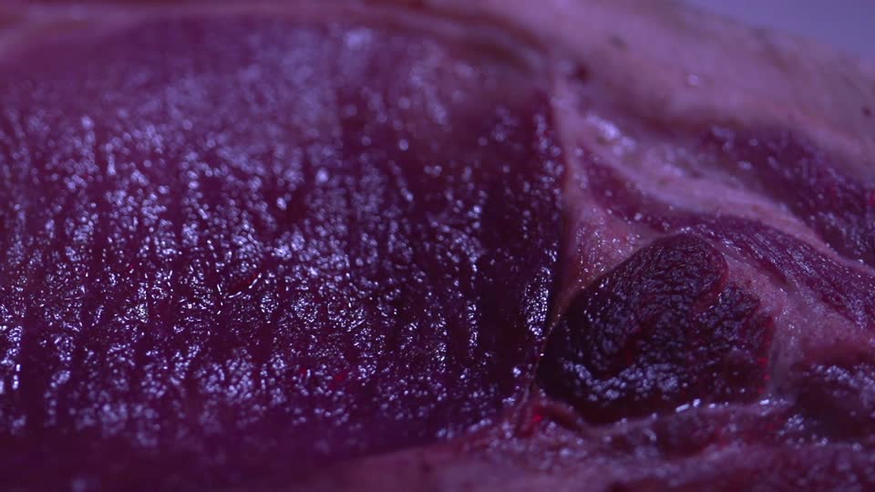 Raw flesh up close