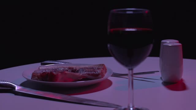 Raw meat dinner
