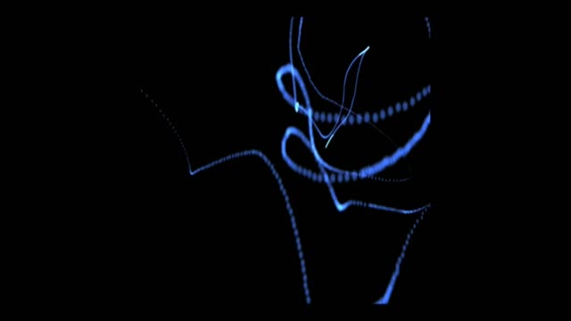Electricity space blue