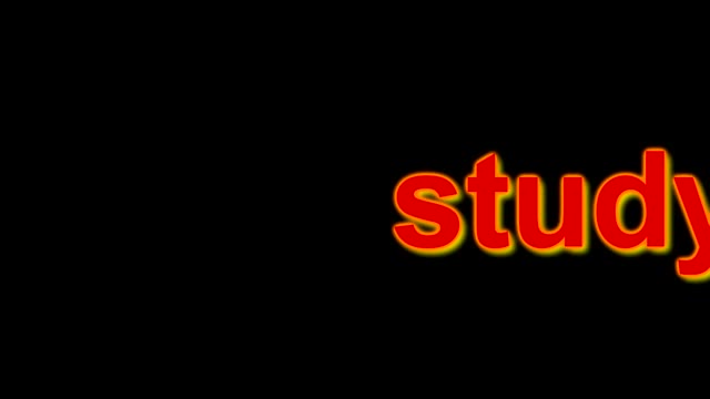 Study animate study text animation