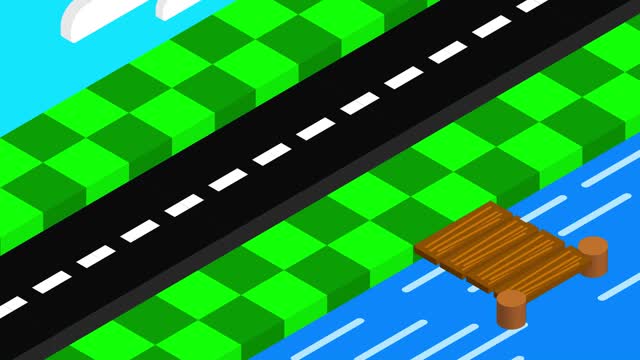 Animation isometric plain design