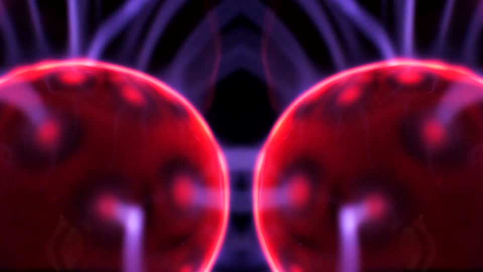 Plasma ball kaleidoscopes art