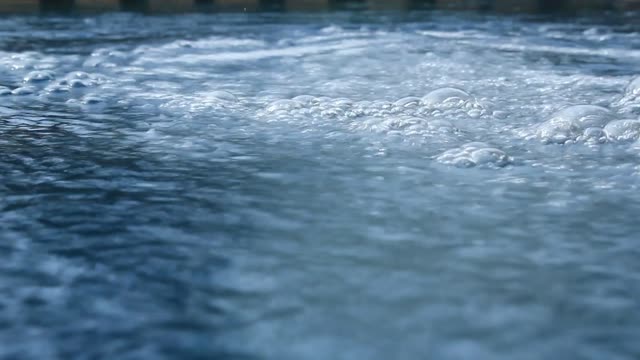 Water flowing water wet