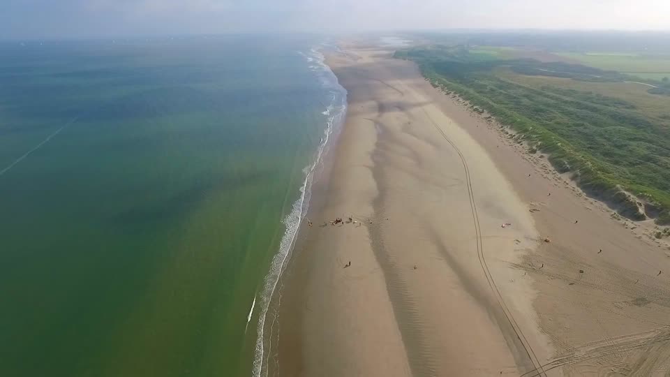 Beach coast clouds