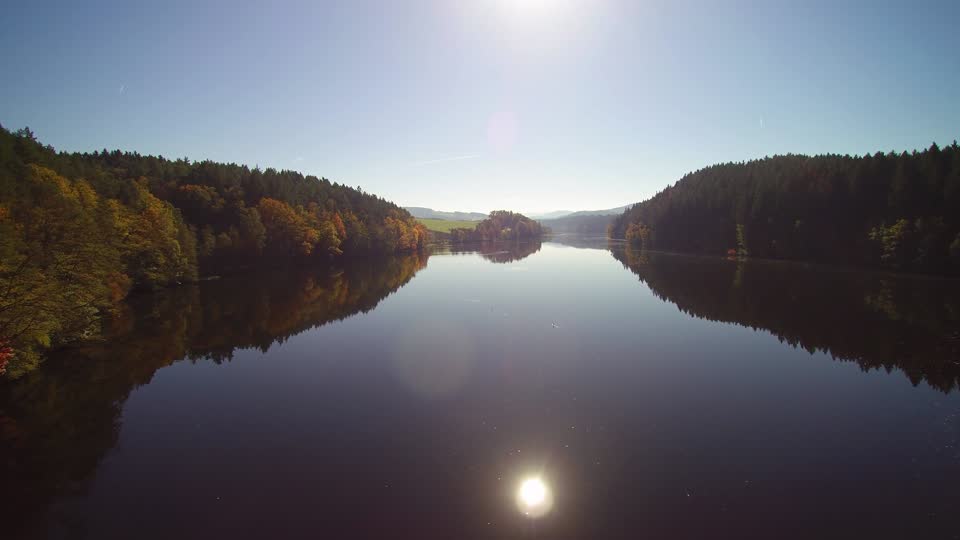 Drone flight drone lake