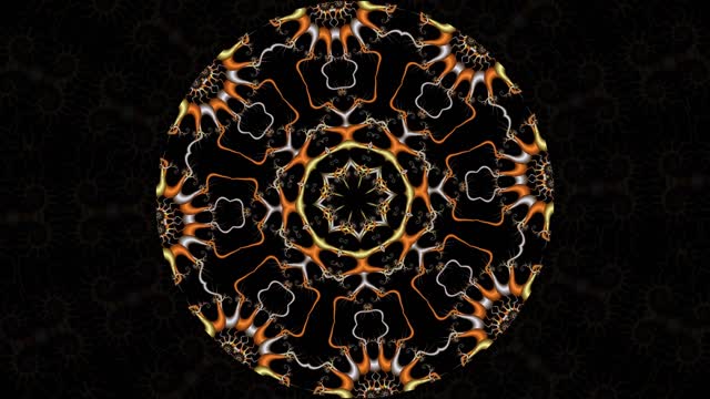 Kaleidoscope art pattern ornament