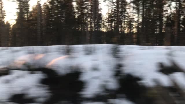 Landscape travel snow