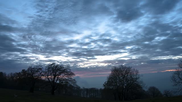 Dawn sunrise clouds