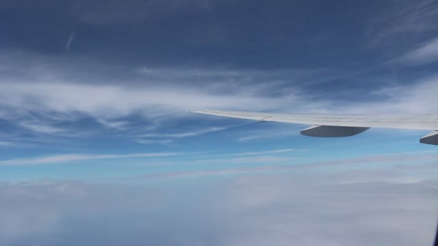 Sky blue airplane