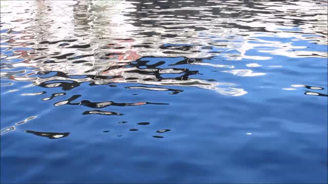 Water blue reflection
