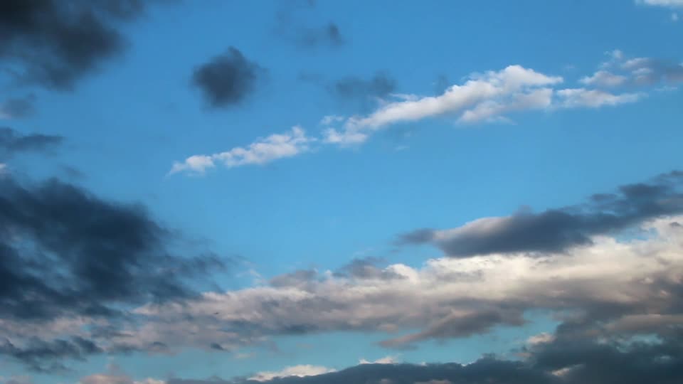 The sky clouds blue