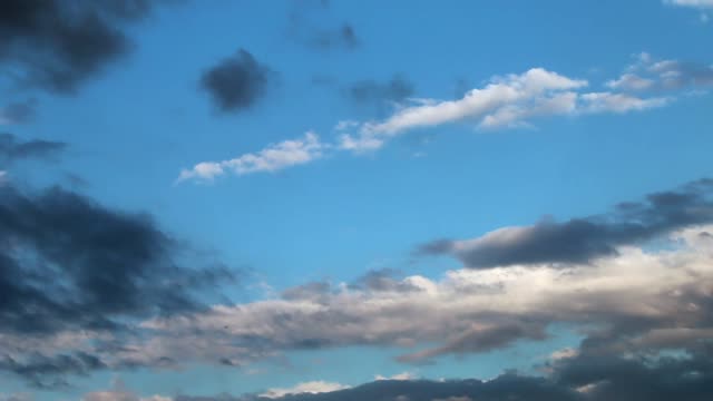 The sky clouds blue