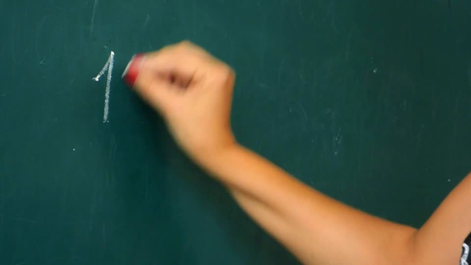 The teacher writes homework the teacher wipes the board teacher