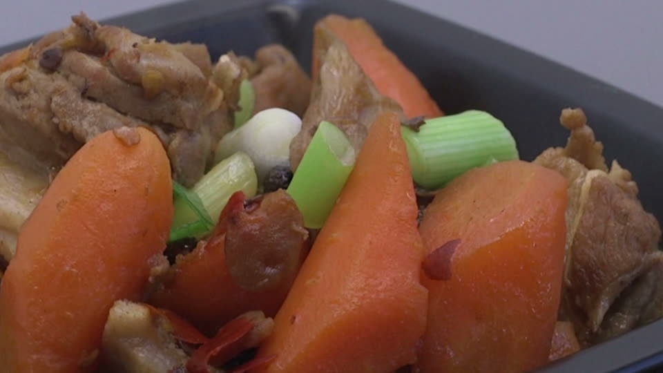 Braised lamb carrots