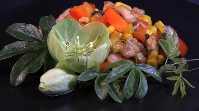 Chicken sweetcorn stir fry carrot