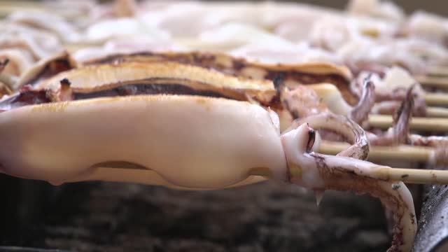 Bbq squid food
